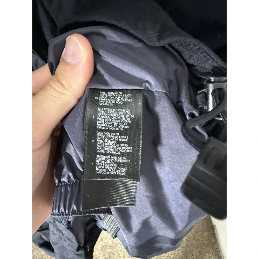 The‎ North Face Hyvent Jacket Men's Size Large Black Coat Camo Inside